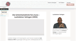 Desktop Screenshot of lackdoktor-solingen.de