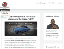 Tablet Screenshot of lackdoktor-solingen.de